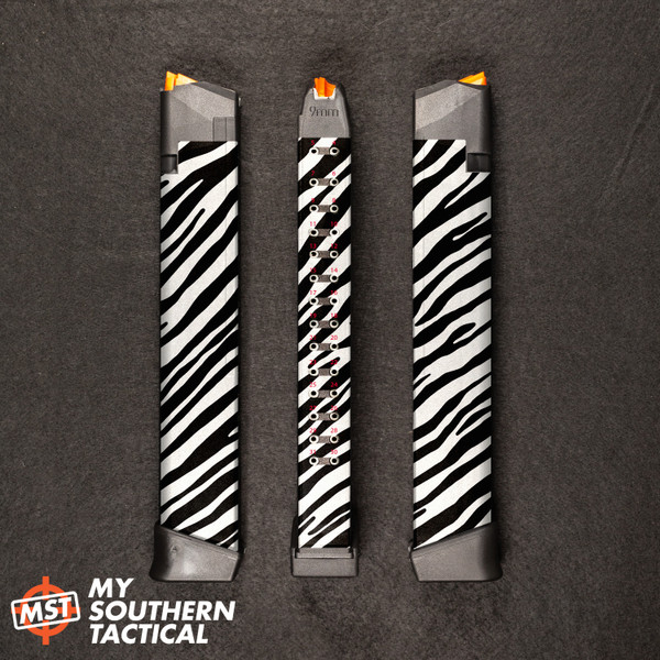 Zebra Print - Wrap for 33 Round Magazine for Glocks