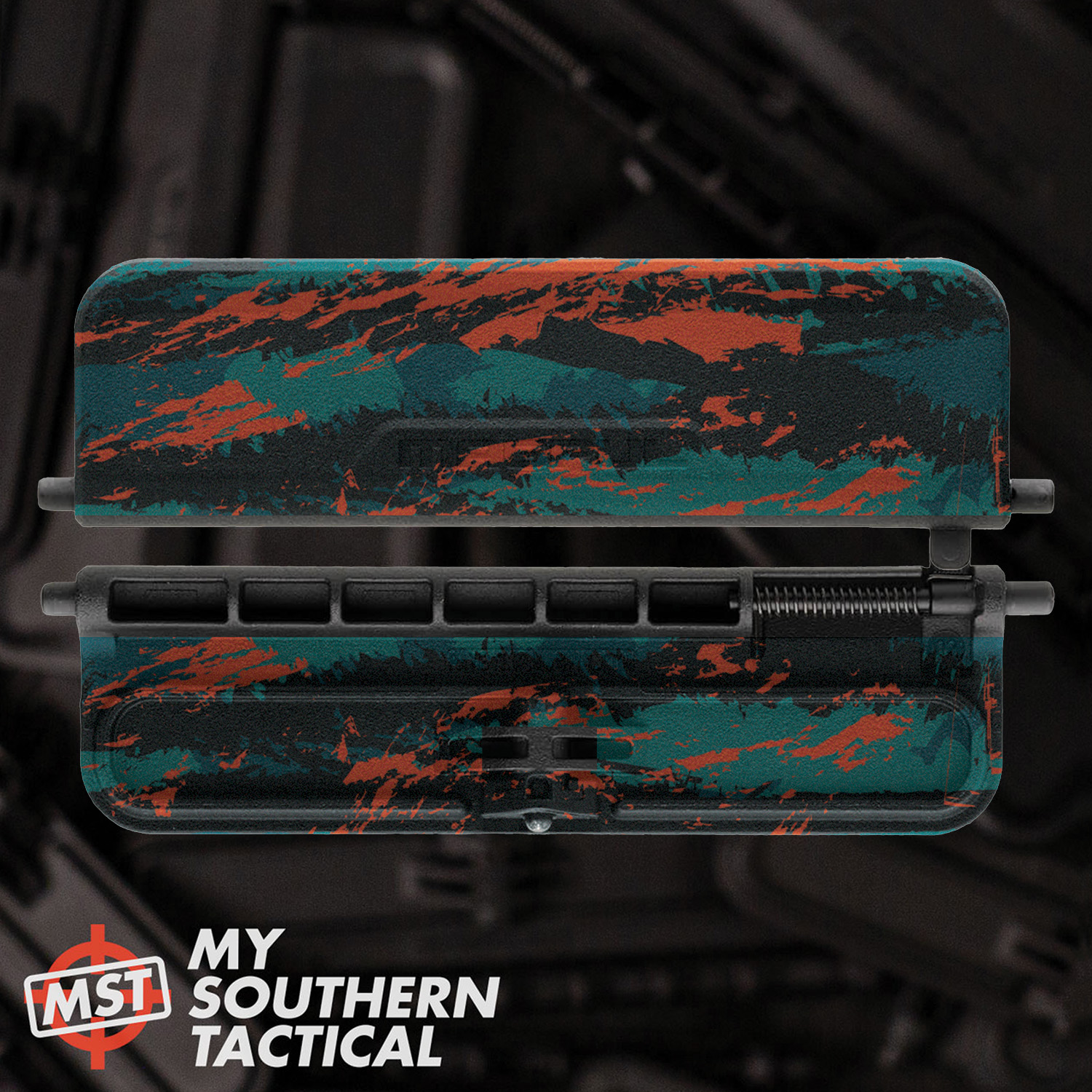 AR-15 Ejection Port Dust Cover - Neon Tiger