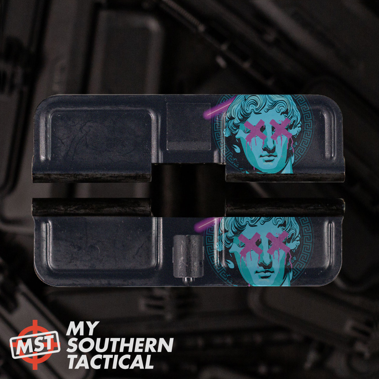 AR-15 Steel Ejection Port Dust Cover - Neon Greek