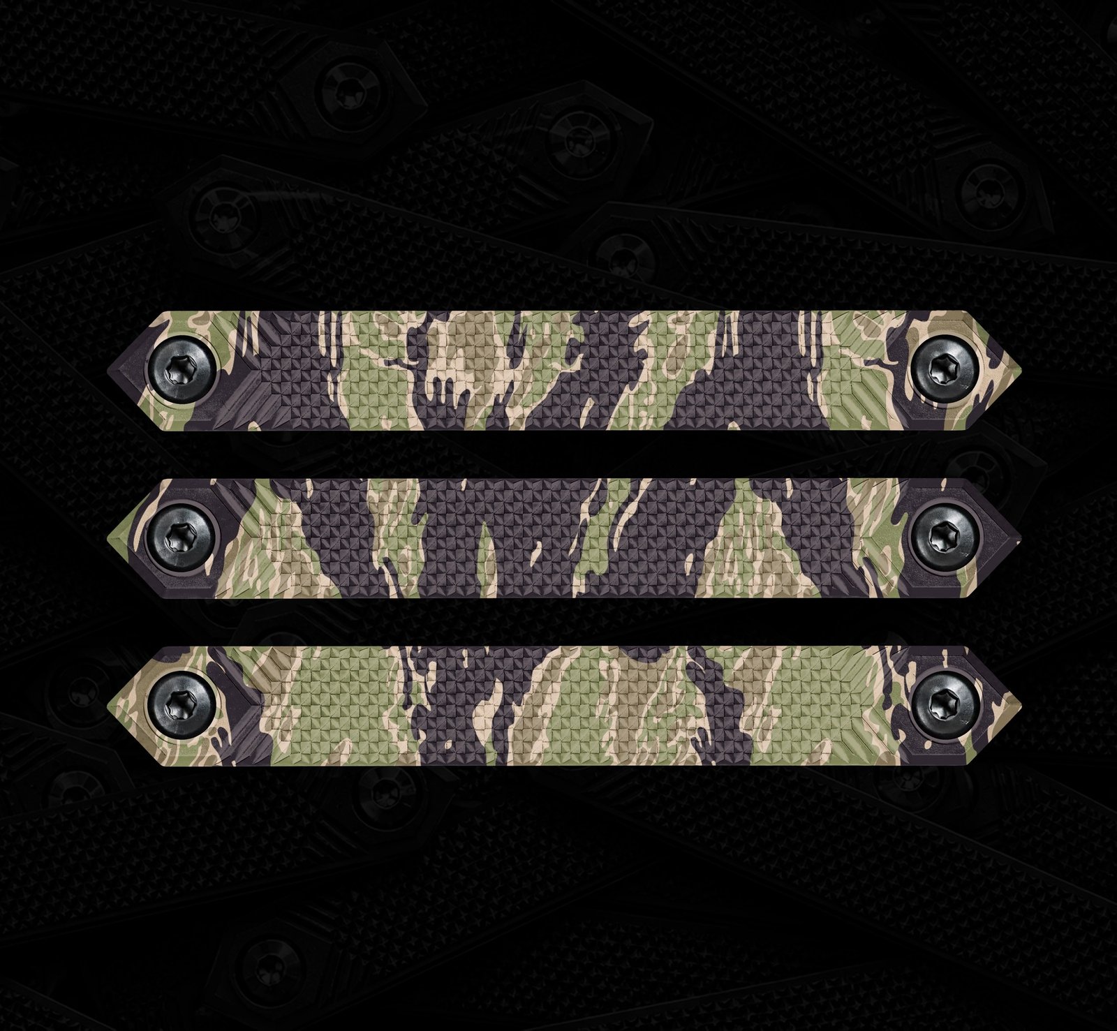 M-LOK Rail Cover 3-Pack- Tiger Camo