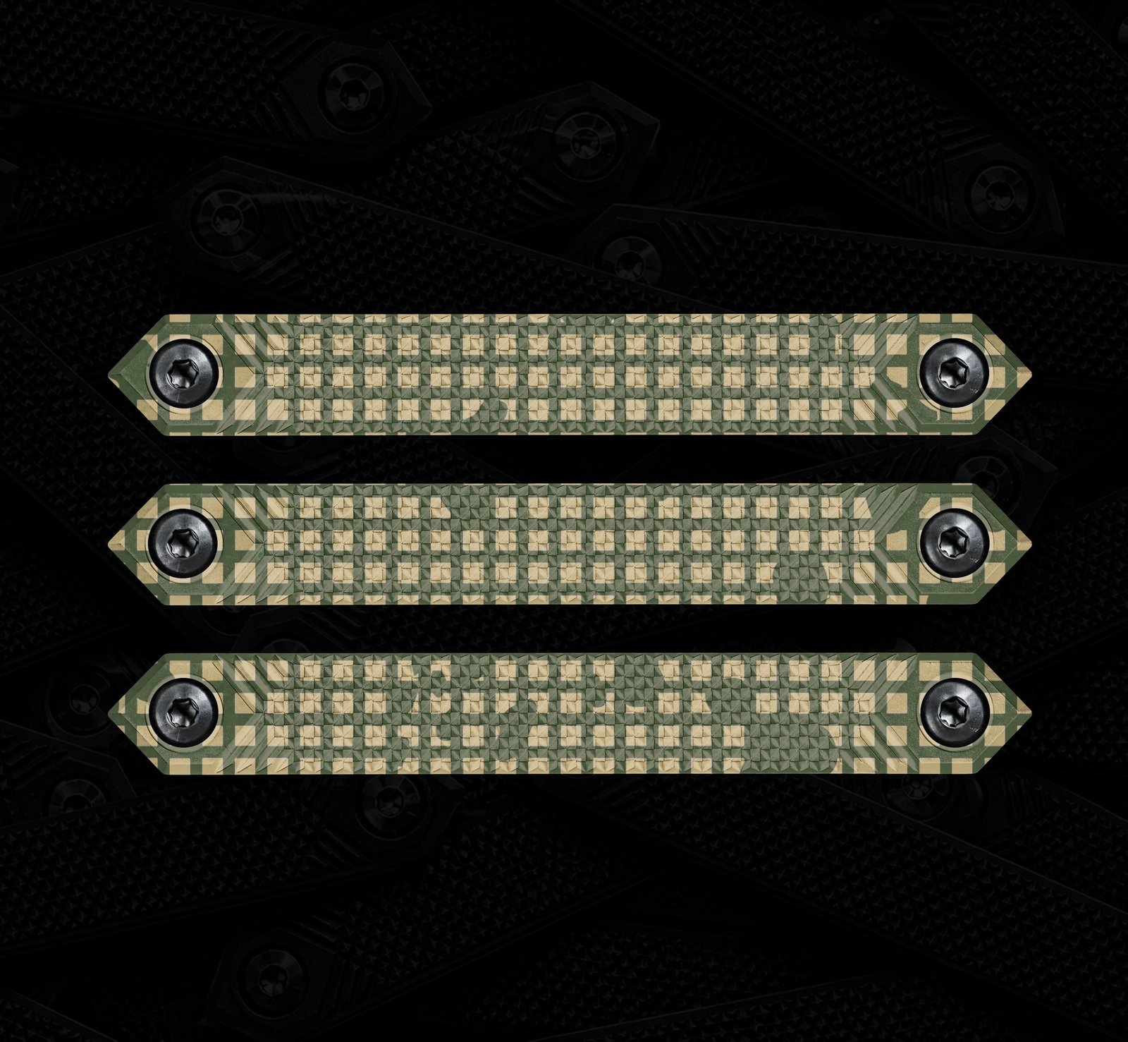 M-LOK Rail Cover 3-Pack- Night Desert Camo