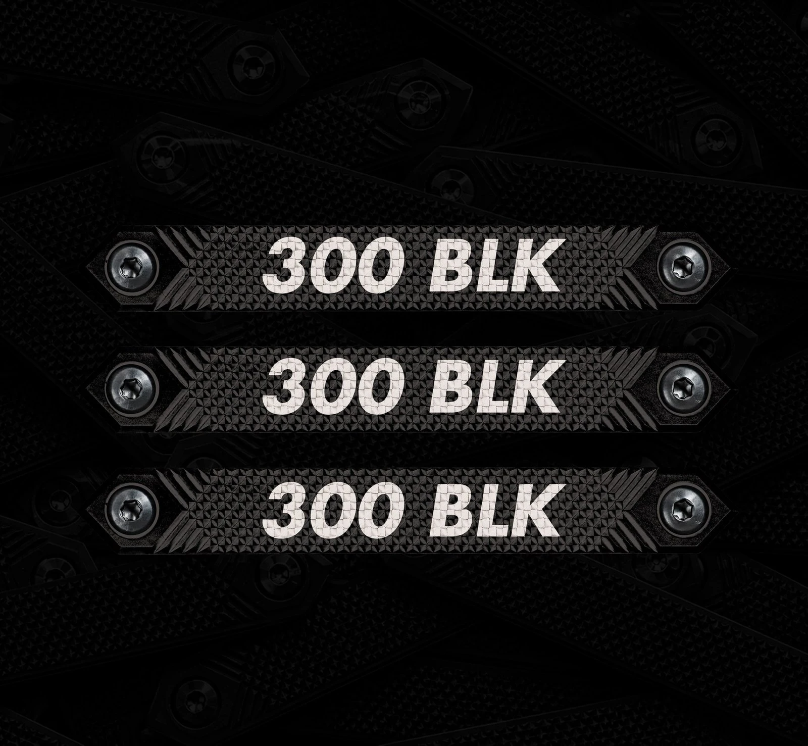 M-LOK Rail Cover 3-Pack- 300 Blackout