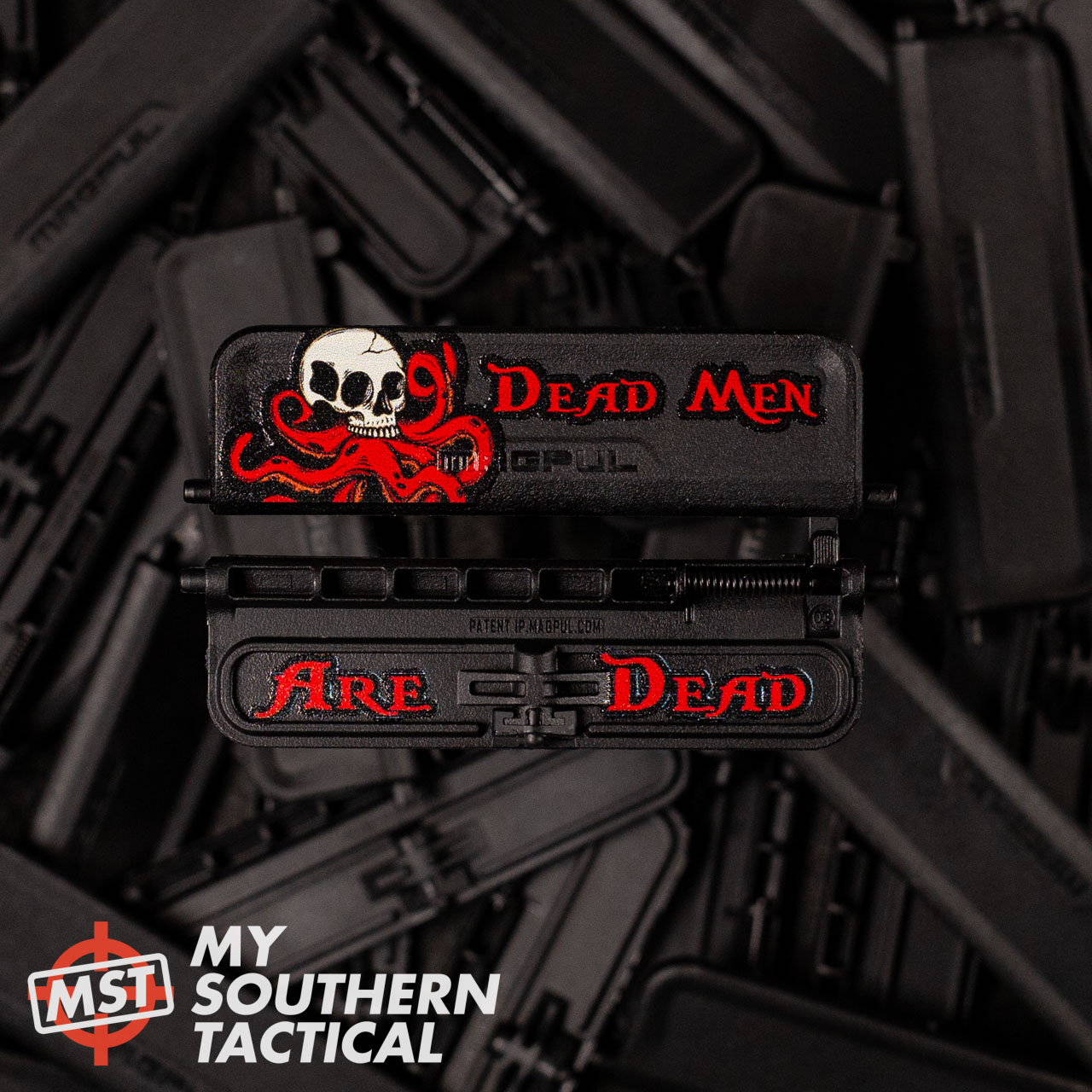 AR-15 Ejection Port Dust Cover - Dead Men Octopus