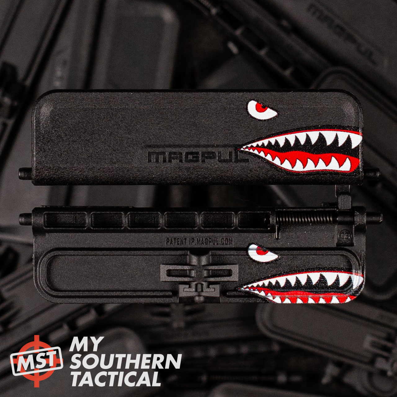 Black Shark Custom Ejection Port Cover | AR15 Dust Cover