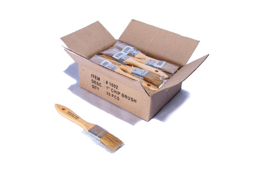 Paint Brush 1 White Bristle Box of 36 brushes | 500-1BX Paint Brush 1 White Bristle Box of 36 brushes | 500-1BX