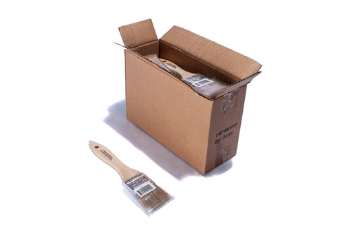 Paint Brush 1.5 White Bristle Box of 24 brushes | 500-15BX Paint Brush 1.5 White Bristle Box of 24 brushes | 500-15BX