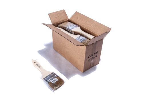 Paint Brush 2 White Bristle Box of 24 brushes | 500-2BX Paint Brush 2 White Bristle Box of 24 brushes | 500-2BX