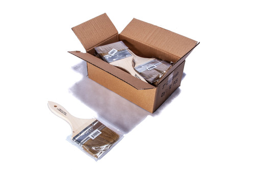Paint Brush 3 White Bristle BOX of 12 brushes | 500-3BX Paint Brush 3 White Bristle BOX of 12 brushes | 500-3BX