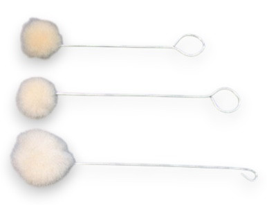 Dauber Ring Wool 5" x 1.25" ball Rivet Eye No Bend | DAUB5-1.25