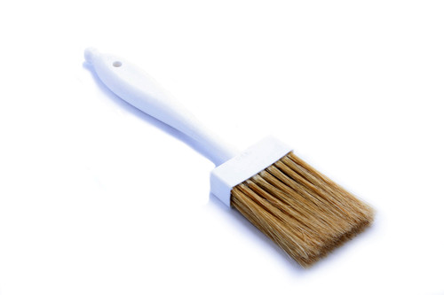 Pastry Brush 2 White Boar Hair Flat 9 OAL | B2C Pastry Brush 2 White Boar Hair Flat 9 OAL | B2C