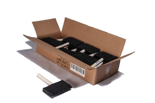 Foam Brushes 4 Wood Handle Box of 30 | FOAM4BOX Foam Brushes 4 Wood Handle Box of 30 | FOAM4BOX
