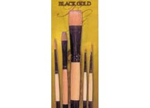Black Gold Artist Brush 5-pack for Decorative work | DBG555 Black Gold Artist Brush 5-pack for Decorative work | DBG555
