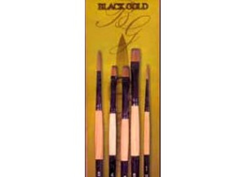 Black Gold Artist Brush 5-pack for Decorative work | DBG779 Black Gold Artist Brush 5-pack for Decorative work | DBG779