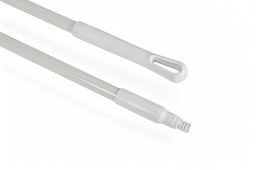 Handle 60" x 1" PVC Fiberglass Threaded White Tip | E60 Handle 60" x 1" PVC Fiberglass Threaded White Tip | E60
