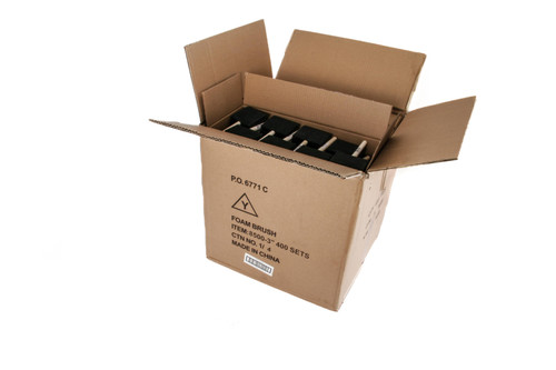 Foam Brushes3" Wood Handle CASE of 400 | FOAM3CASE Foam Brushes3" Wood Handle CASE of 400 | FOAM3CASE