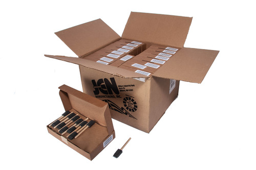 Foam Brushes 1 Wood Handle (18 boxes of 48) | JEN-1CASE Foam Brushes 1 Wood Handle (18 boxes of 48) | JEN-1CASE