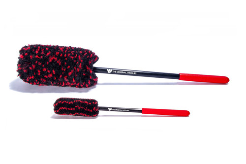Wheel Woolies® Detail Brush 2 piece kit with red anti-slip grips 18 large and 12 medium | WWRK2AG2 Wheel Woolies® Detail Brush 2 piece kit with red anti-slip grips 18 large and 12 medium | WWRK2AG2