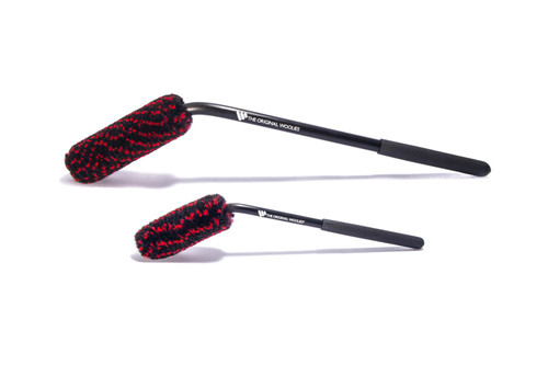 Back of Spoke Wheel Woolie® 2 piece Kit 12 and 18 Brushes With Black Anti-slip Grips | WWRKCSBAG1 Back of Spoke Wheel Woolie® 2 piece Kit 12 and 18 Brushes With Black Anti-slip Grips | WWRKCSBAG1