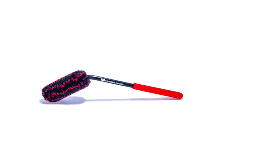 Wheel Woolie® Medium Back of Spoke Brush 12 with Red Anti-slip Grip | WWRKCSB12G2 Wheel Woolie® Medium Back of Spoke Brush 12 with Red Anti-slip Grip | WWRKCSB12G2