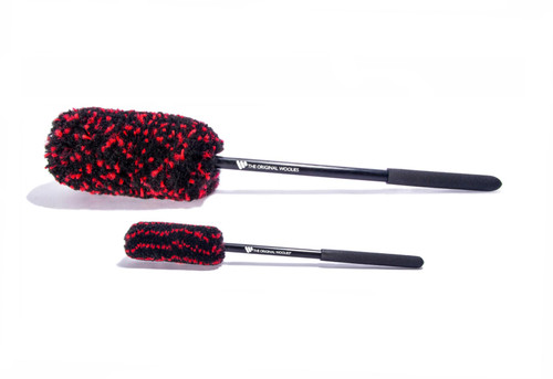 Wheel Woolies® Detail Brush 2 piece kit with black anti-slip grips 18 large and 12 medium | WWRK2AG1 Wheel Woolies® Detail Brush 2 piece kit with black anti-slip grips 18 large and 12 medium | WWRK2AG1