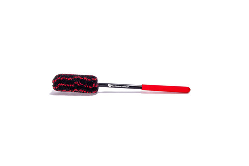 Wheel Woolies® Detail Brush 12 Medium with red anti-slip grip | WWRKMED12G2 Wheel Woolies® Detail Brush 12 Medium with red anti-slip grip | WWRKMED12G2