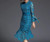 Blue Water-Soluble Lace Dress