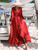 Red Silk Wrap Dress