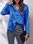 Blue Silk Shirt Long Sleeves