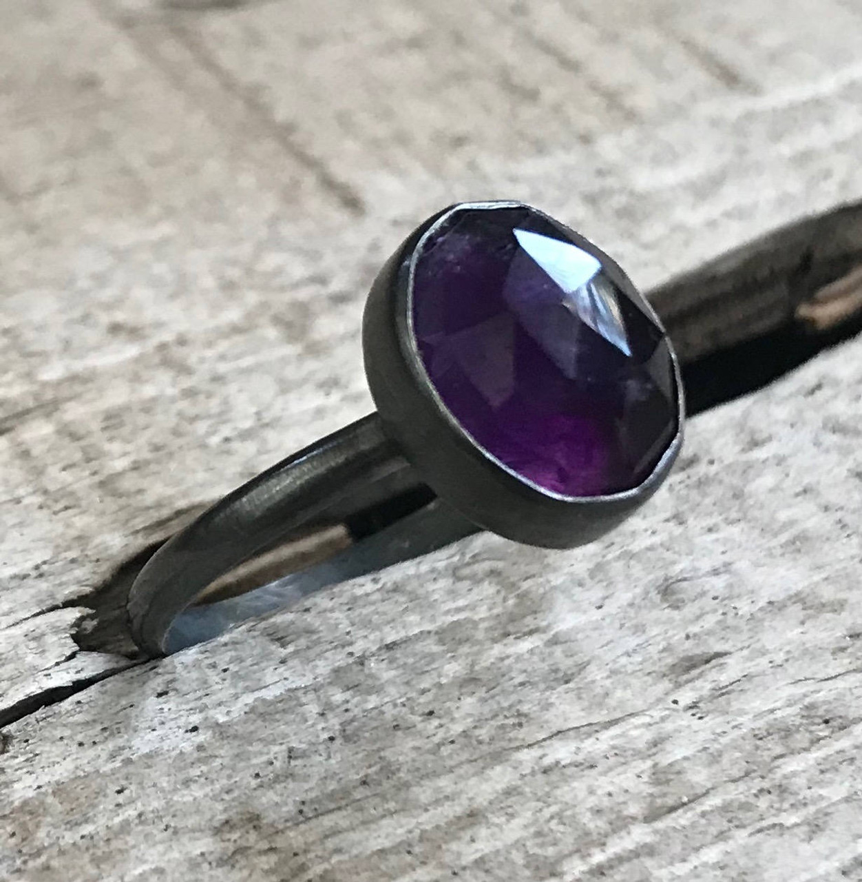 Ametyst crystals Ring | Rebekajewelry