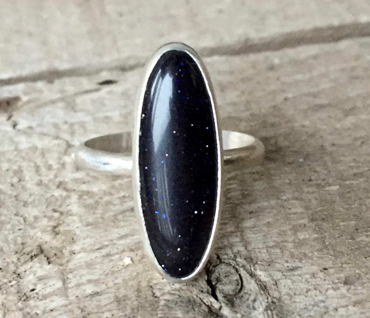 Blue on sale goldstone ring