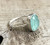 Elegant Rectangle Cushion Cut Aqua Blue Chalcedony Twisted Band Sterling Silver Statement Ring 