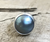 14mm Blue Luminescent Mabe South Sea AAA Pearl Sterling Silver Ring