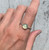 8mm Elegant Apple Green Luminescent Prehnite Solitaire Gemstone Sterling Silver Ring