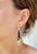 Free Form Petrified Palm Wood Sterling Silver Earrings 