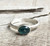 Elegant Oval Watermelon Tourmaline Solitaire Sterling Silver Ring