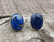 Blue and Gold Lapis Lazuli Oval Sterling Silver Ring | Choose Your Stone