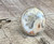 Large Round Pink Gray White Orange Lace Agate Sterling Silver Statement Ring 