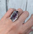  Super Seven Hexagon Gemstone Sterling Silver Ring | Melody Gemstone Ring 