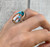 Made to Order Copper Spiny Oyster Sterling Silver Ring | Choose Your Size | Choose Your Stone