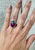 Elegant Oval Pastel Blue Pink Purple Dragon Agate Sterling Silver Ring | Choose Your Stone