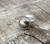 Dainty Elegant Golden Pyrite Round Sterling Silver Solitaire Ring | Golden Gemstone Ring | Boho 