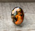Oval Bright Orange Copper Sea Sediment Ocean Jasper Sterling Silver Ring Oval Bright Orange Copper Sea Sediment Ocean Jasper Sterling Silver Ring