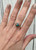 10mm Spiny Oyster Copper Turquoise Sterling Silver Ring | Turquoise Solitaire Ring