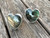 Flashy Heart Shaped Labradorite Sterling Silver Ring with Hammered Ring Band