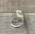 One of a Kind Elegant Cushion Cut Orange Fire Monarch Sterling Opal Statement Ring