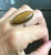 Large Elongated Oval Brown Tiger Eye Sterling Silver Statement Ring