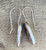 Elegant Long Oval Bronze Pink Opal Sterling Silver Dangle Earrings