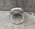 Stunning Large Round Larvikite Black Grey Silver Statement Sterling Silver Ring