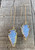 Edgy Opalite Quartz Crystal 14 Karat Gold Plated Arrowhead Ear Threader Earrings