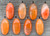 Large Oval Bright Orange Veined Dragon Agate Sterling Silver Ring 